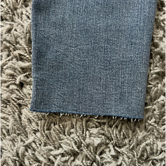 Judy Blue JB88259 High Rise Relaxed Fit Raw Hem Jeans in Medium Wash - Picture 12 of 12